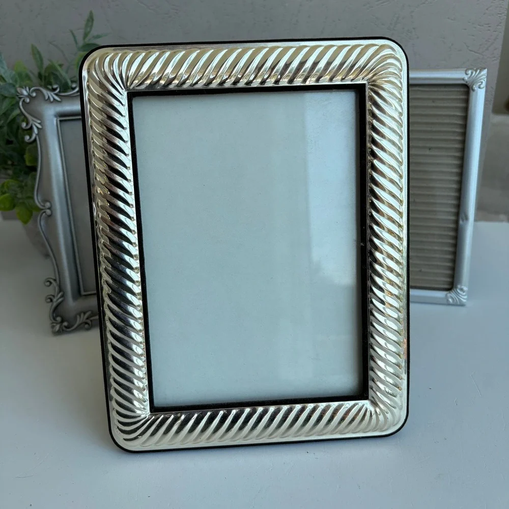 Vintage Silver Toned Picture Frame Set of 3